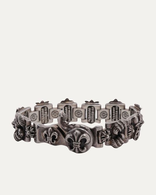 Fleur Lobster Clasp Multi Motif Bracelet