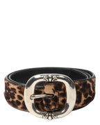Pony Hair Leopard Gunslinger Belt