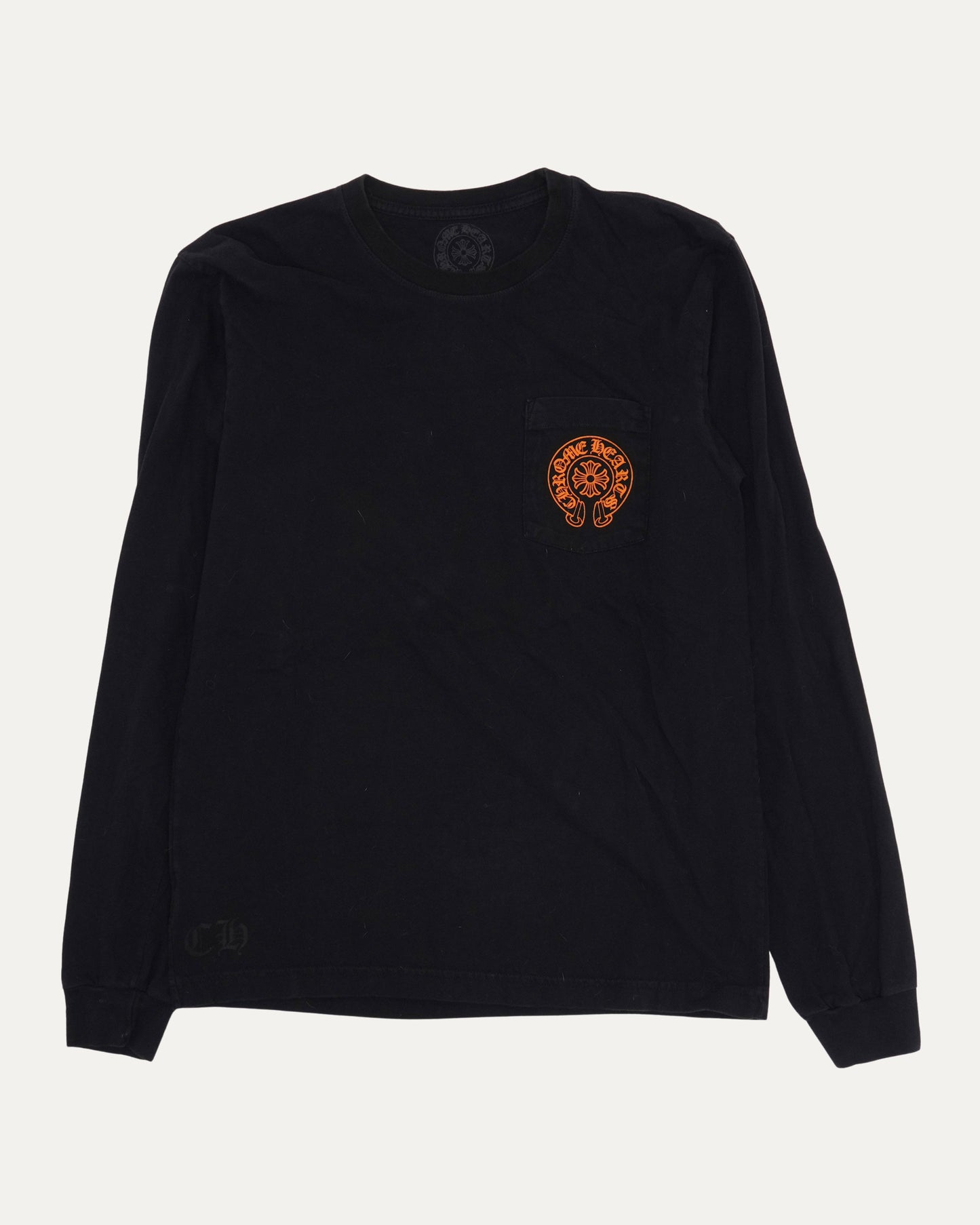 Staff Horseshoe Logo Long Sleeve Pocket T-shirt