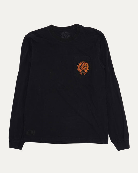 Staff Horseshoe Logo Long Sleeve Pocket T-shirt