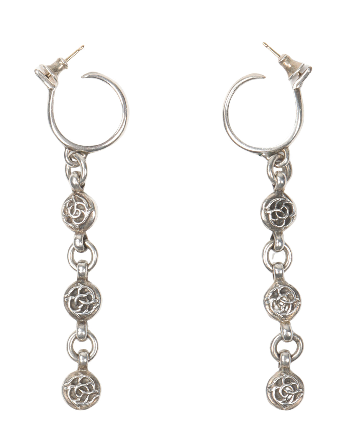 Dangling Emblem Earrings