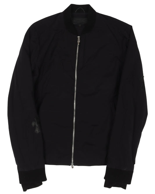 Cross Patch Bomber Jacket