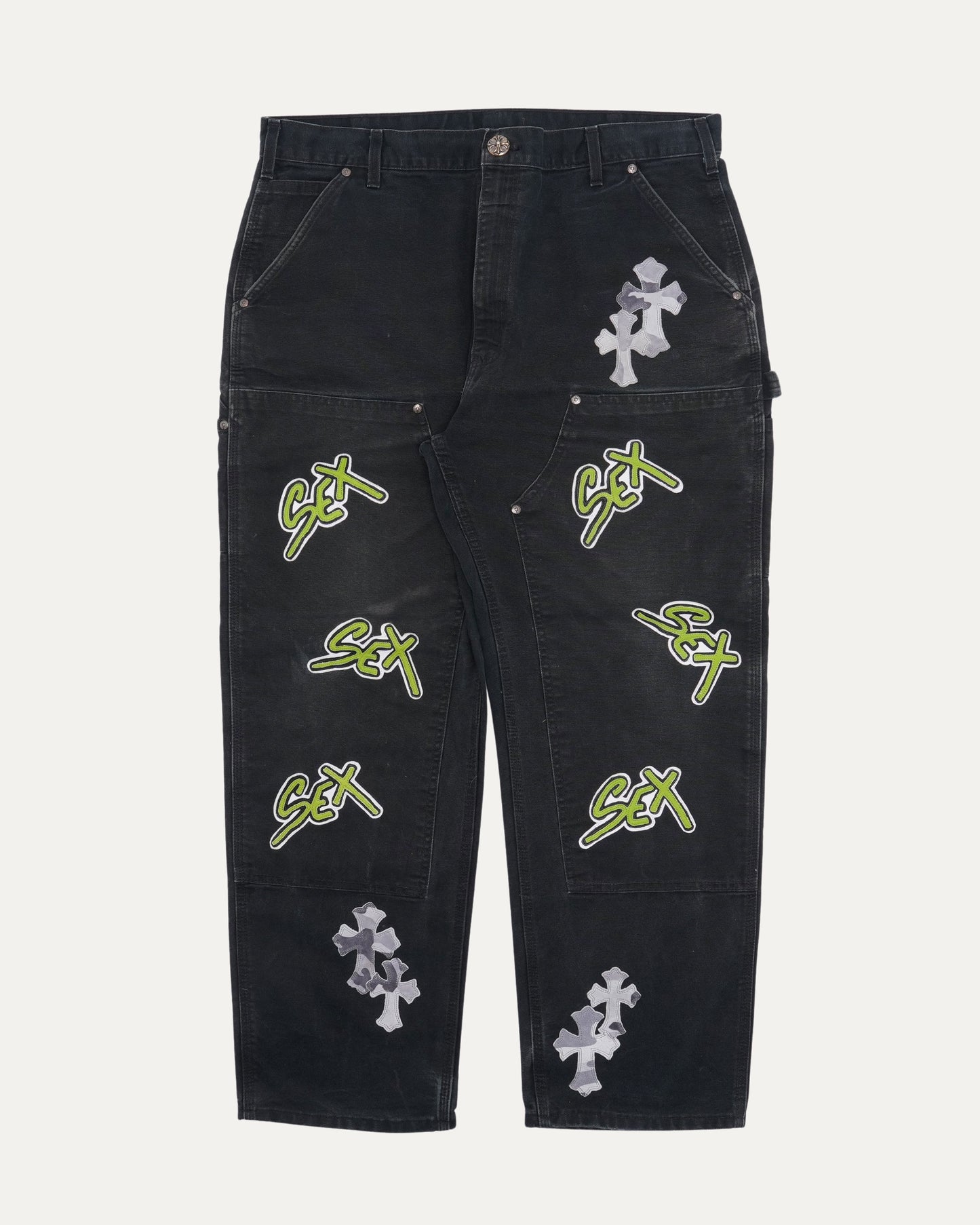 Matty Boy Sex Records Cross Patch Carhartt Double Knee Pants