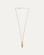 22k Gold Pave Diamond Dagger Necklace