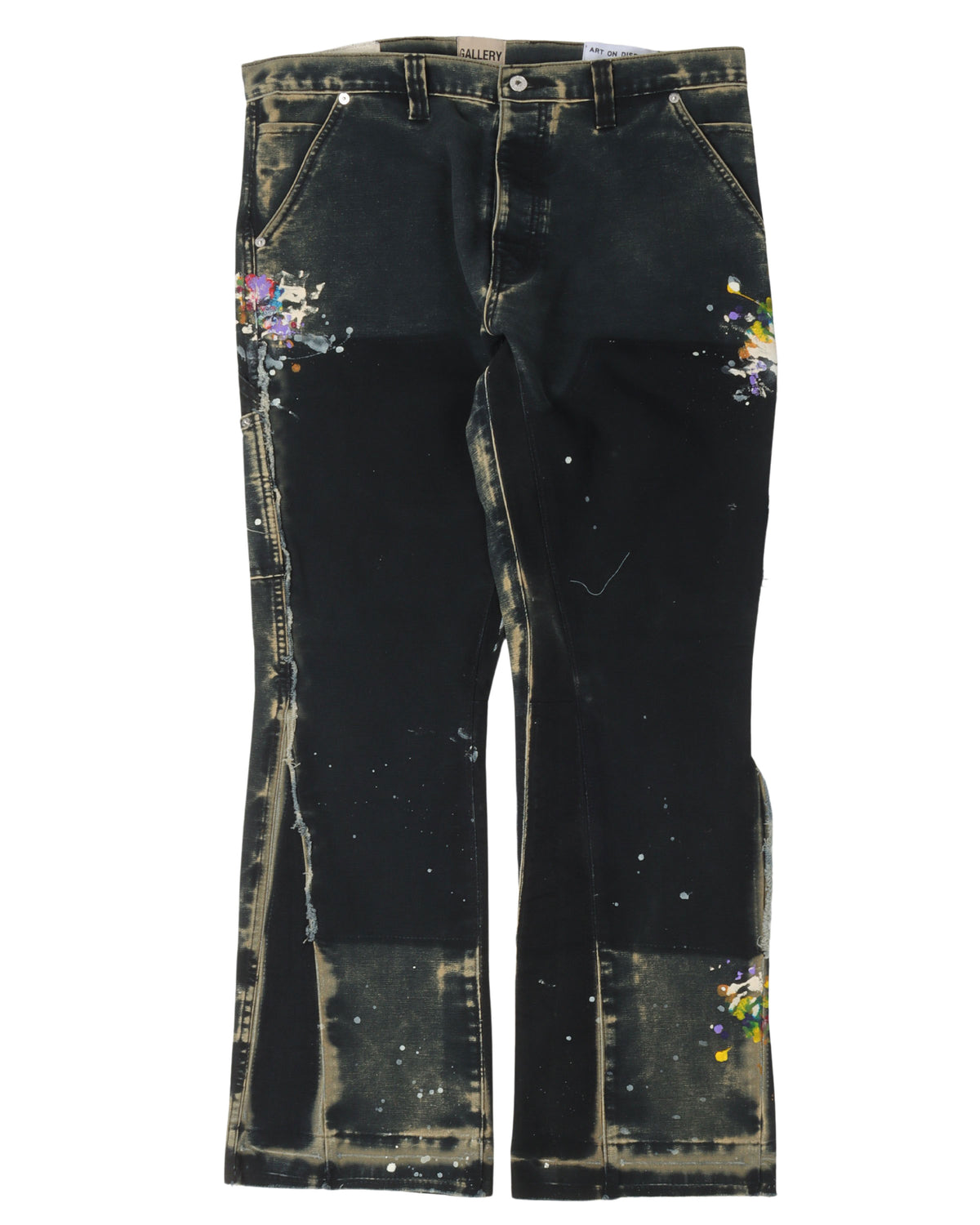 Paint Splatter Carpenter Flare Pants