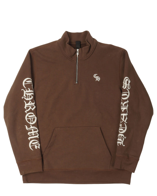 Embroidered Quarter-Zip Sweatshirt