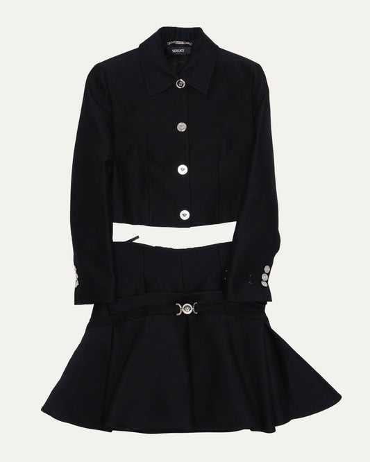 Pleated Skirt Suit