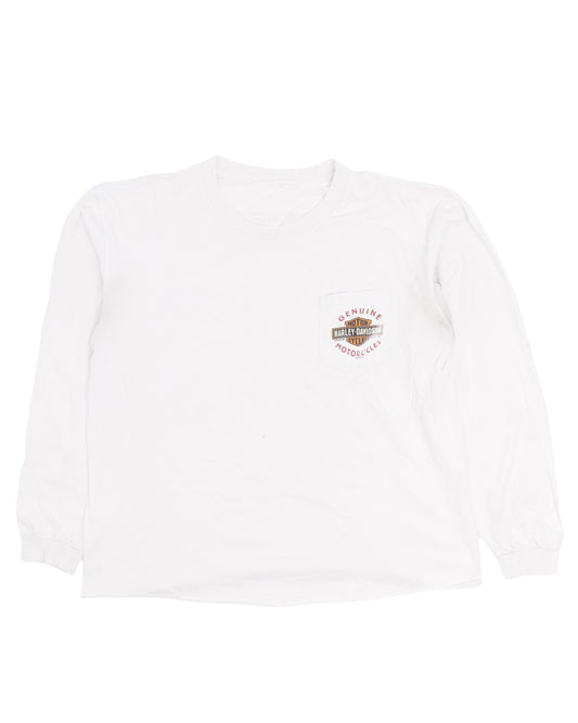 Chopped Harley Davidson Mad Boar Long Sleeve T-Shirt