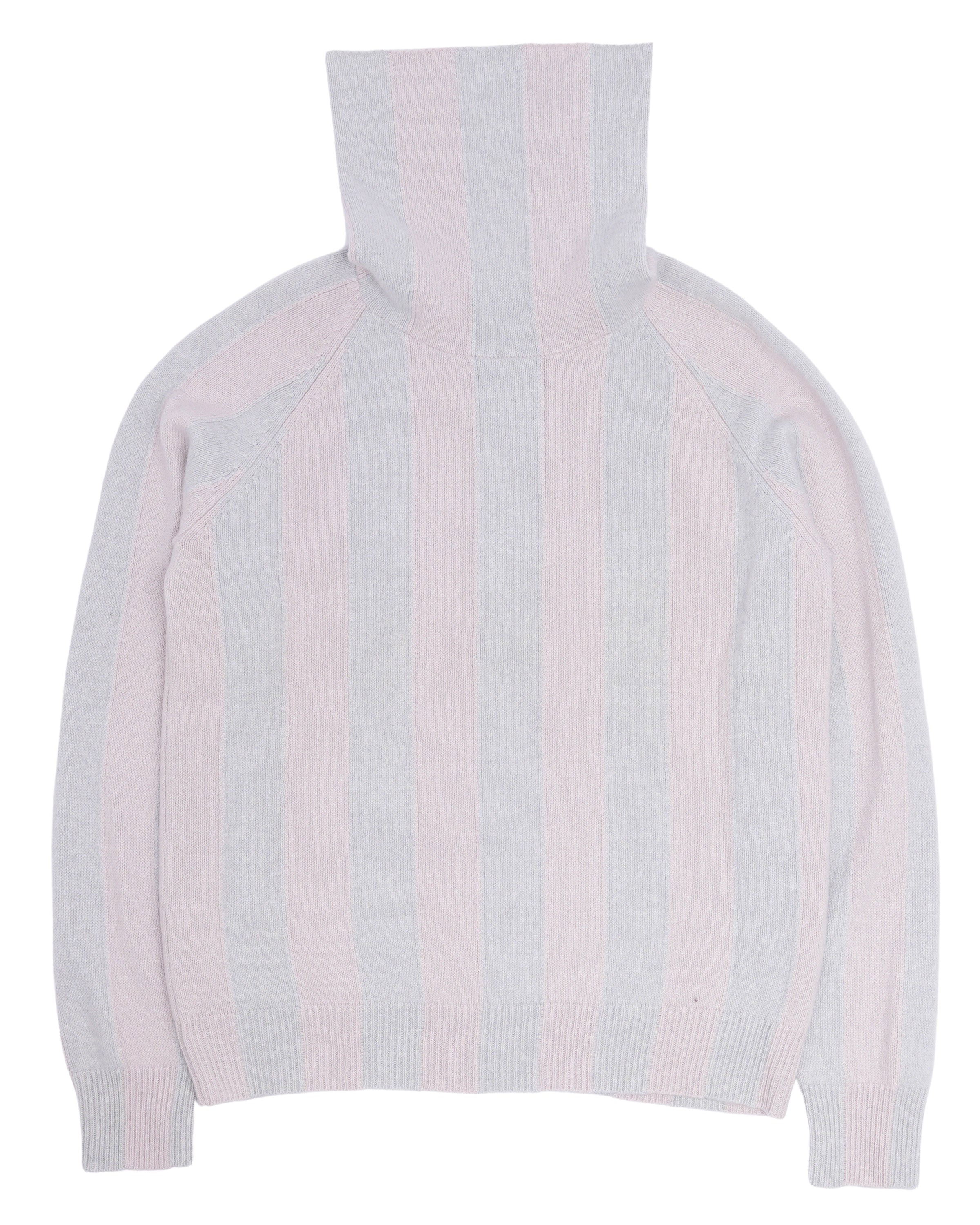 Striped Cashmere Turtleneck