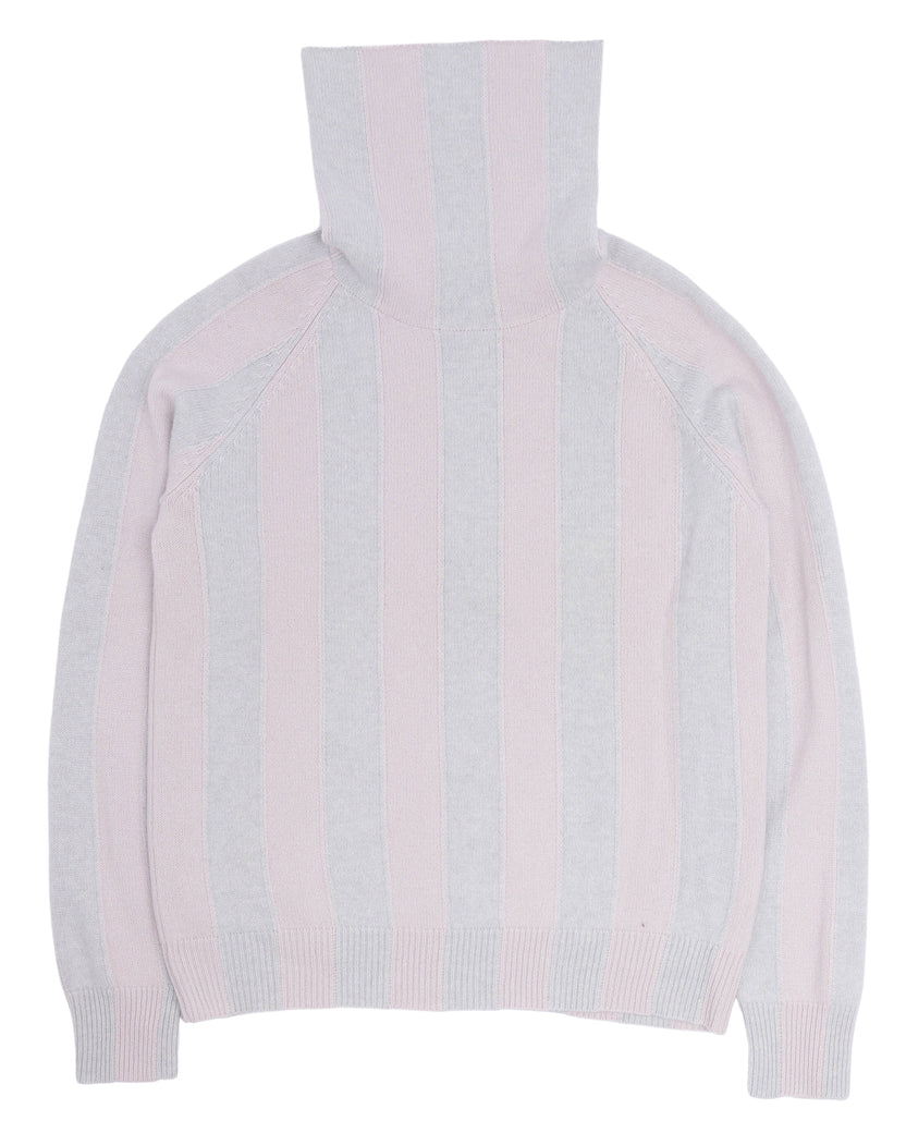 Striped Cashmere Turtleneck