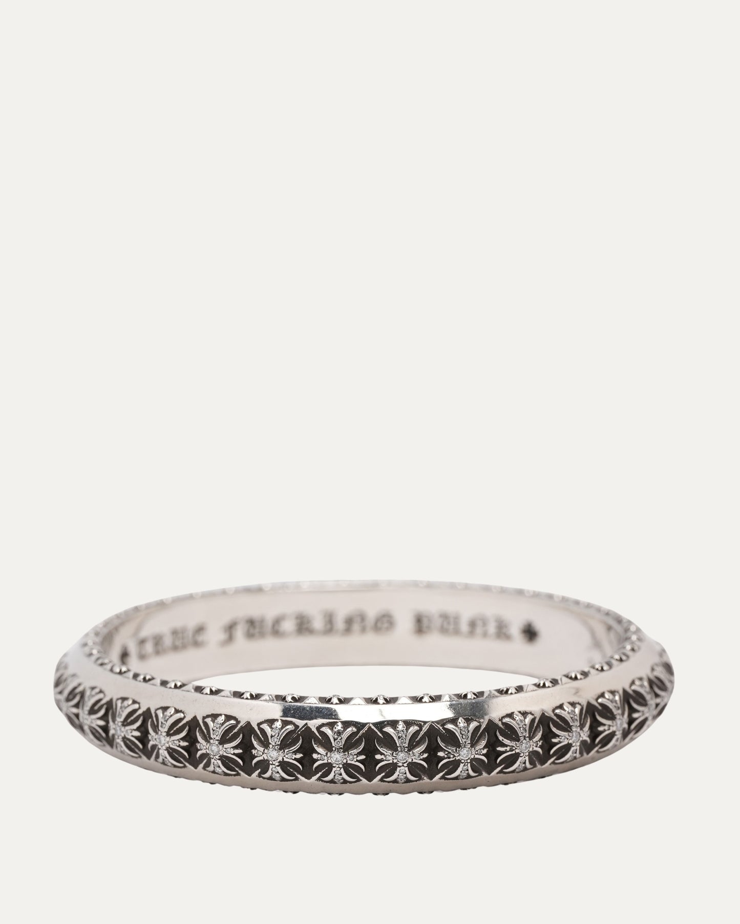 Pave Diamond True Fucking Punk Bangle