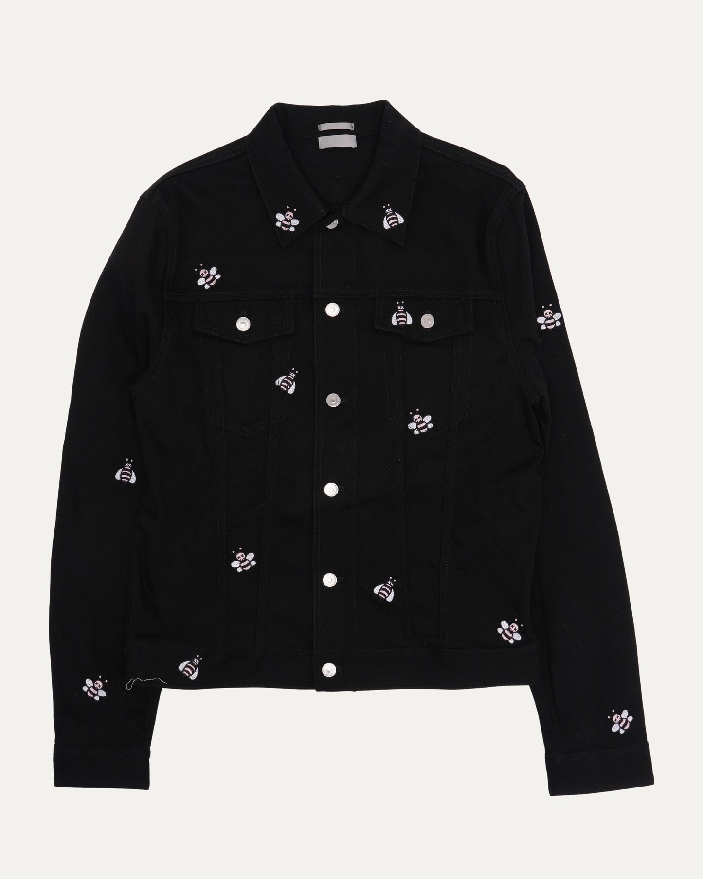 Kaws Bee Embroidered Denim Trucker Jacket