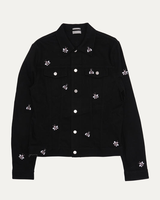 Kaws Bee Embroidered Denim Trucker Jacket