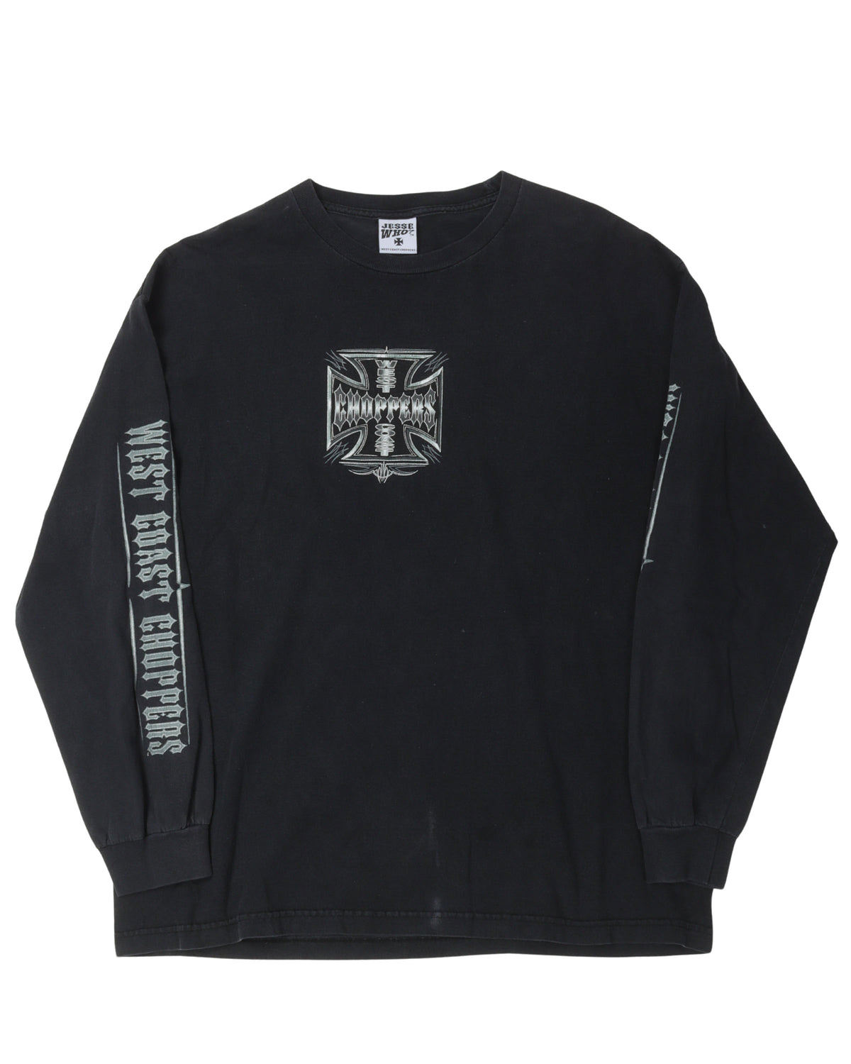 West Coast Choppers Chrome Logo Long Sleeve T-Shirt