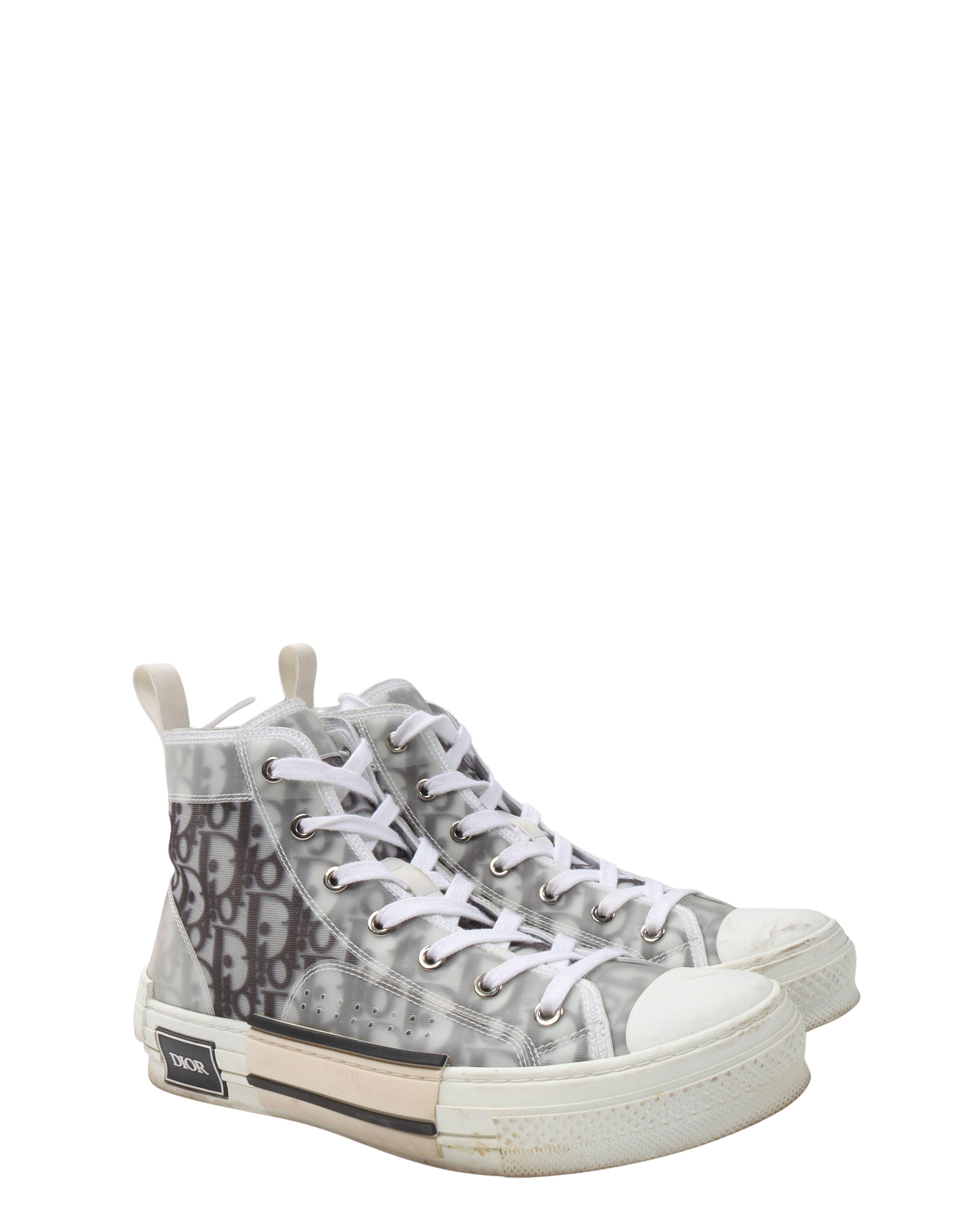 B23 Oblique Monogram High Top Sneakers