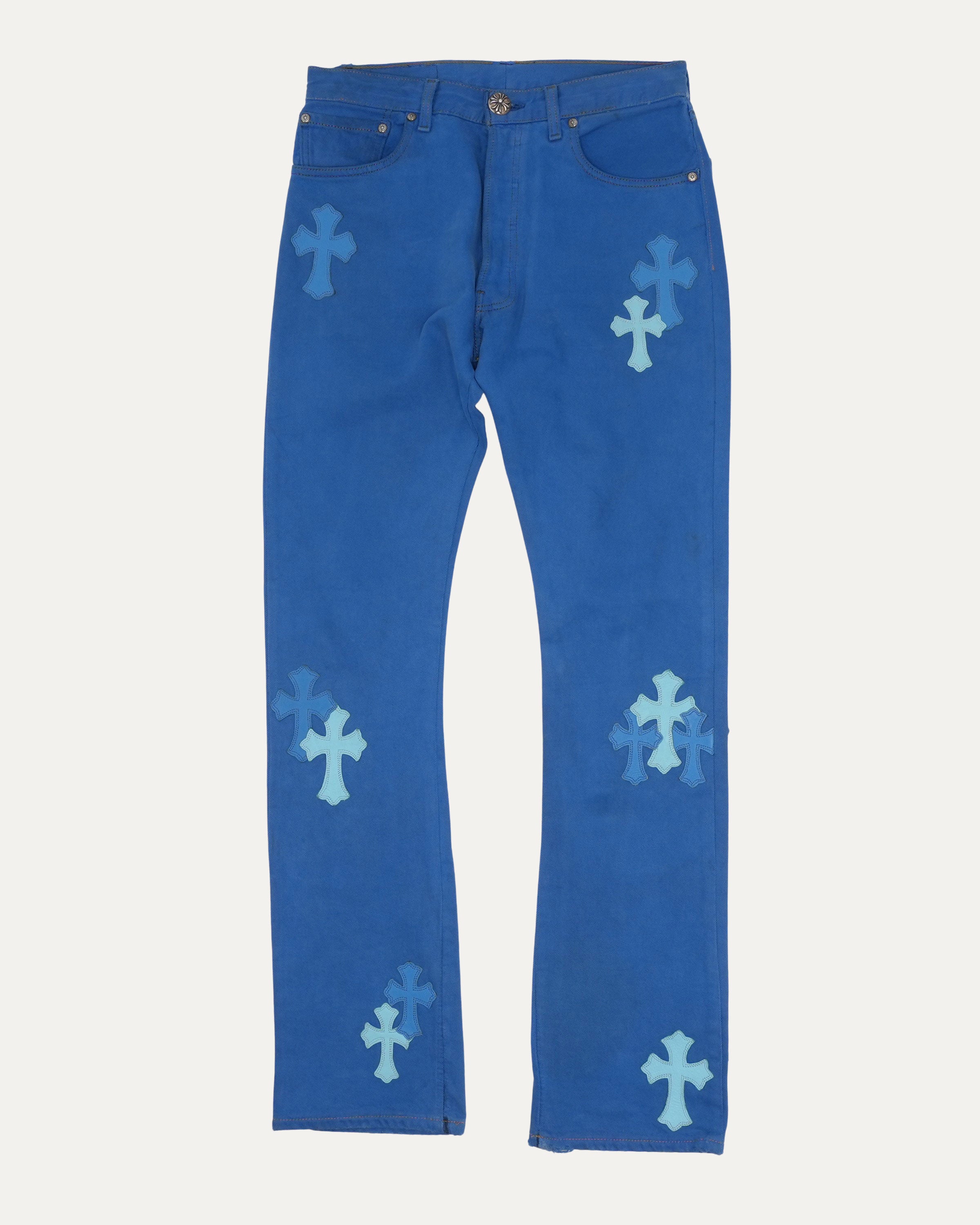 Chrome Hearts London Exclusive Levi's 501 Cross Patch Jeans