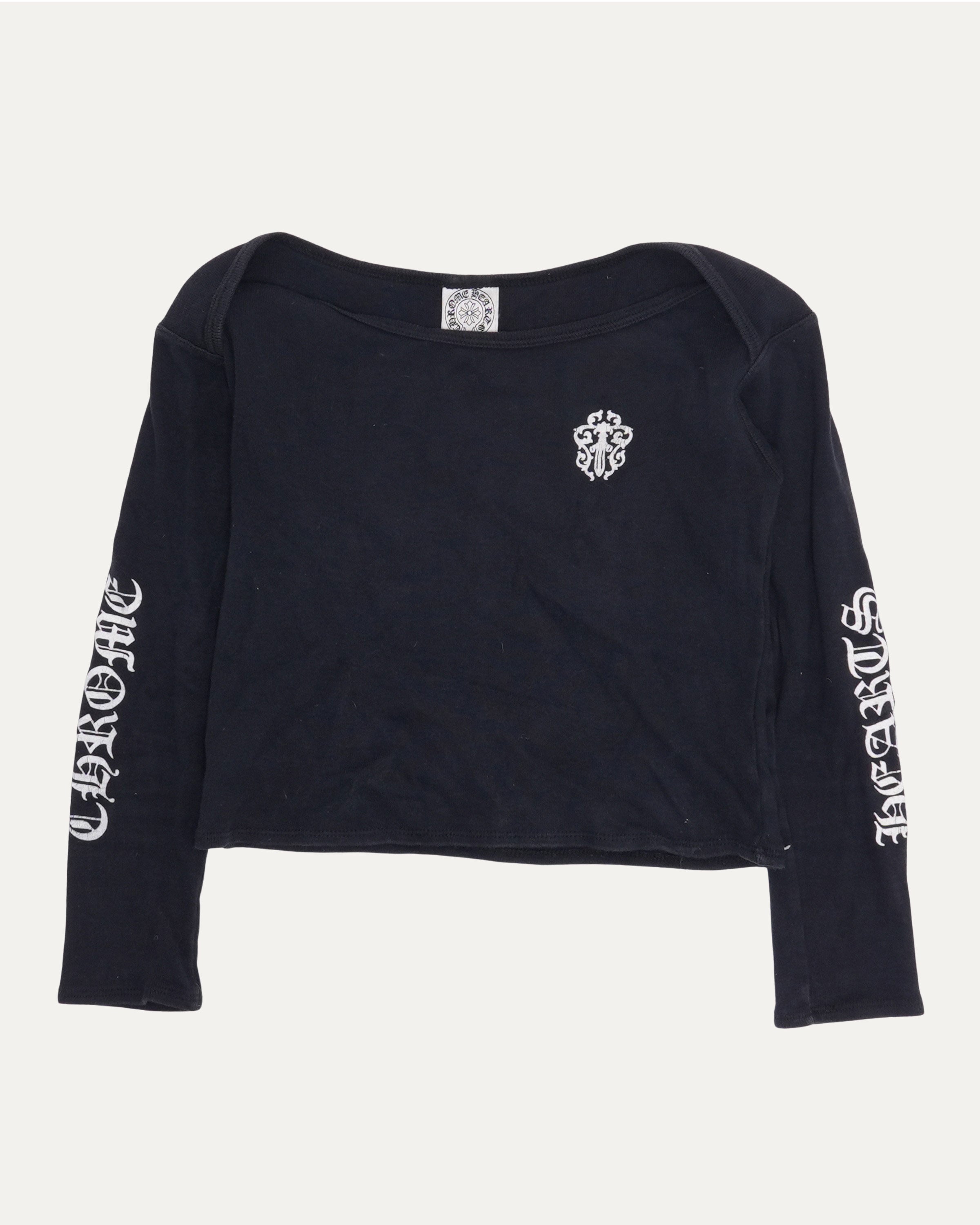 Chrome Hearts Boat Neck Dagger Logo Long Sleeve T-Shirt – Justin Reed