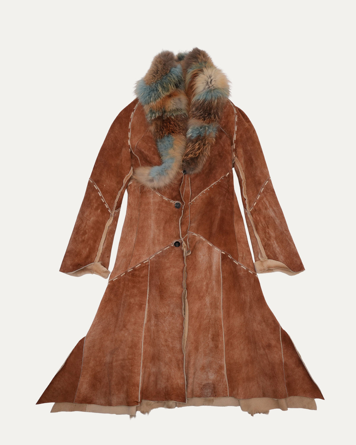 Suede and Fur Coat