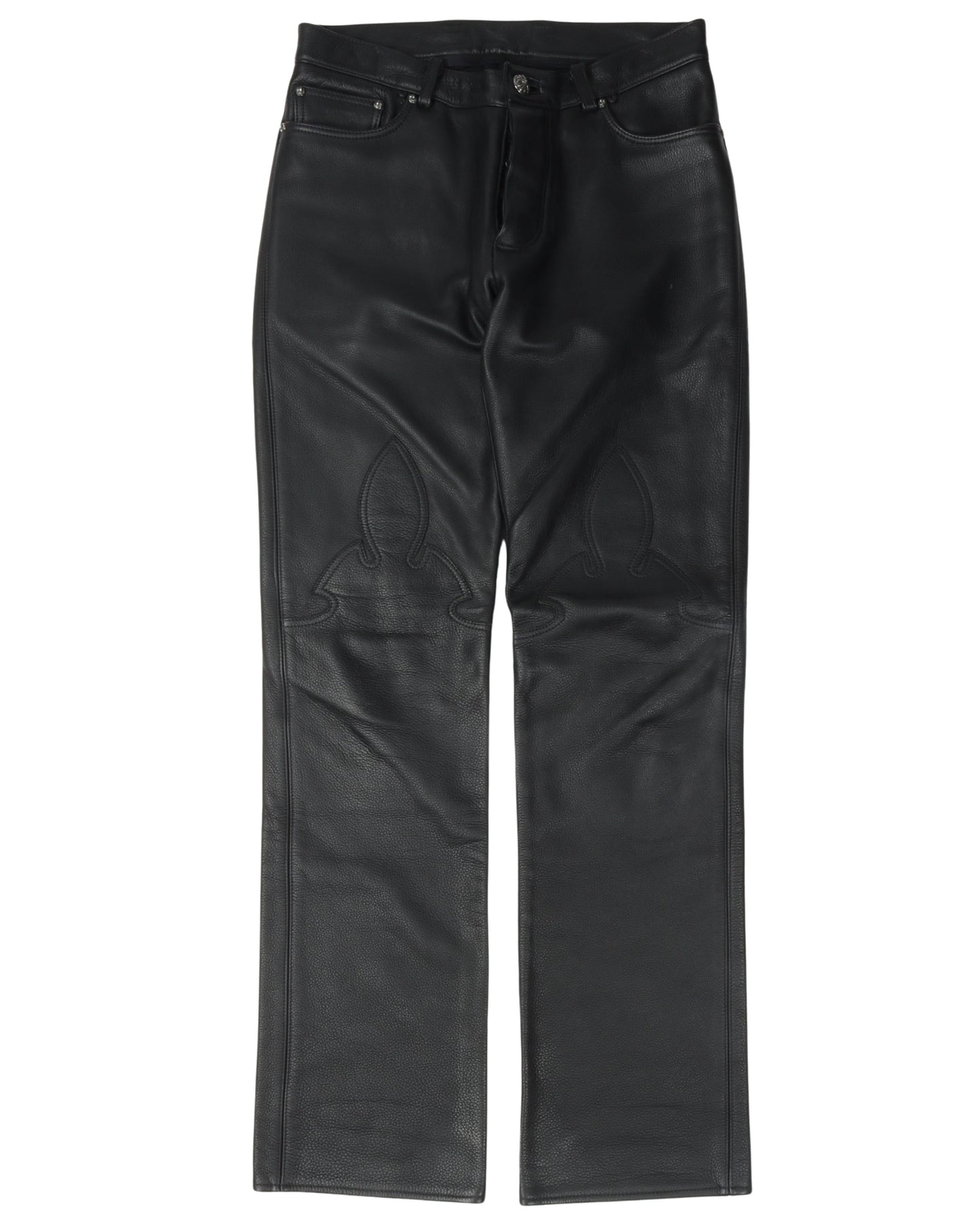 Fleur Knee Leather Pants