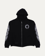 Thermal Lined Horseshoe Logo Zip Up Hoodie