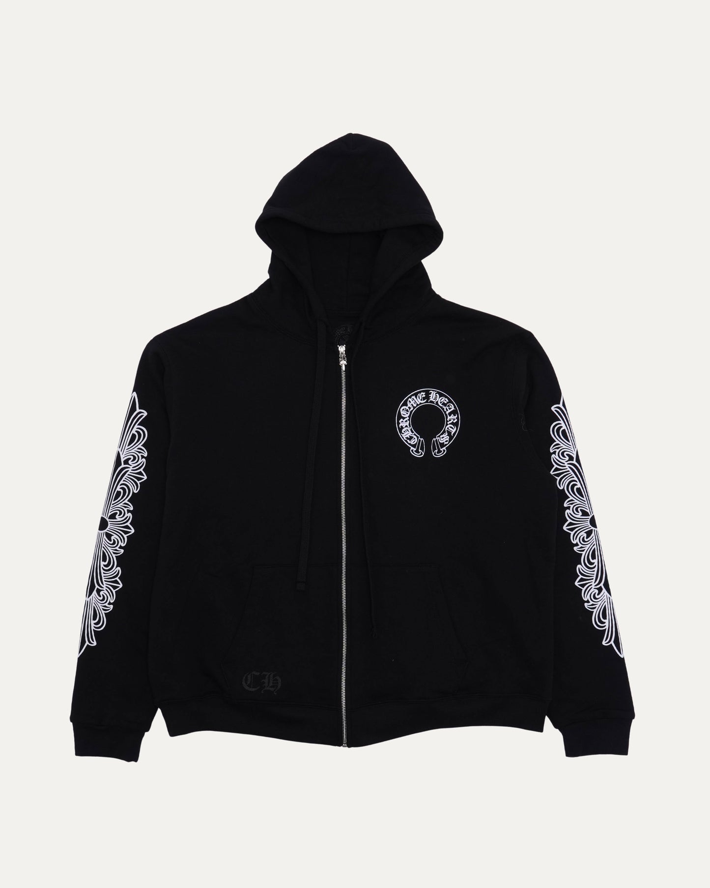 Thermal Lined Horseshoe Logo Zip Up Hoodie