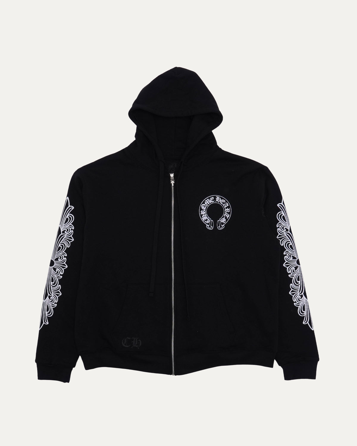 Thermal Lined Horseshoe Logo Zip Up Hoodie