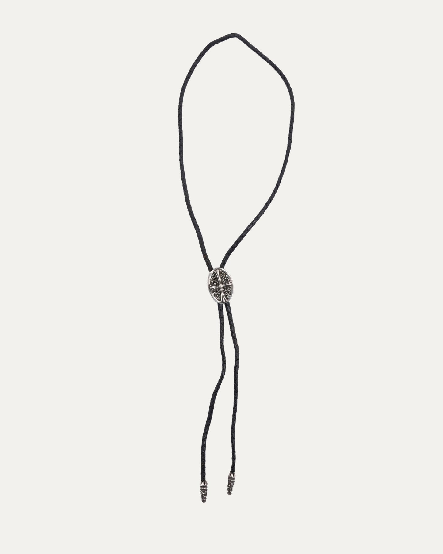 Oval Cross Bolo Tie