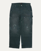 Distressed Double Knee Paint Pants