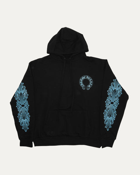 【CHROME HEARTS】HORSESHOE FRIENDS & FAMILY HOODIE Chrome Hearts Friends & Family Horseshoe Logo Hoodie