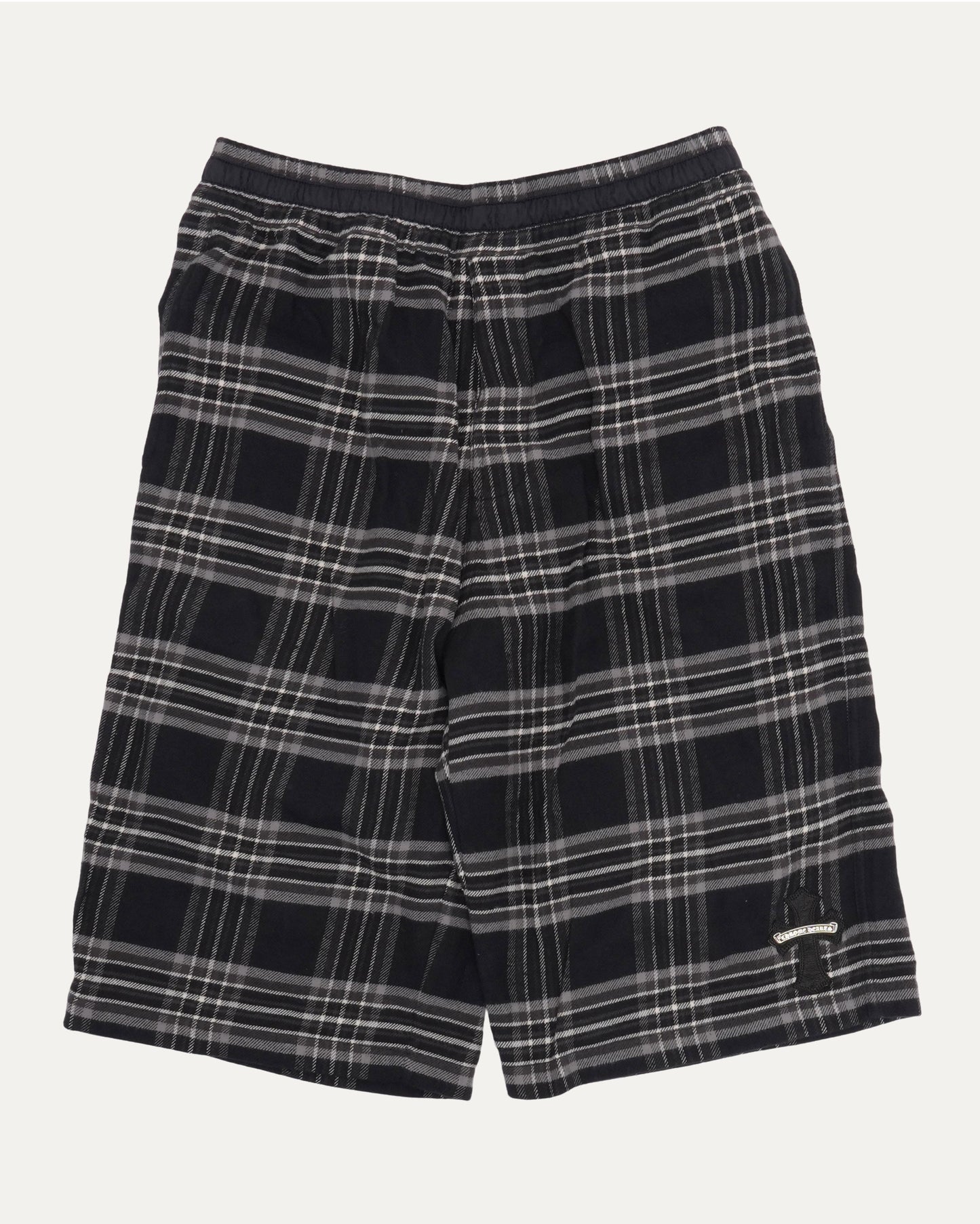 After School Cross Patch Flannel Shorts