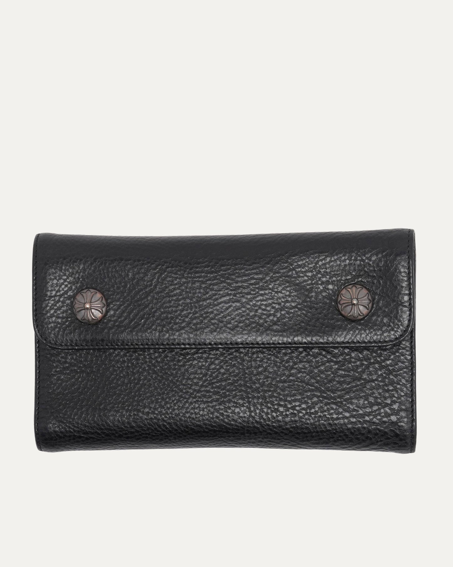 Leather Snap Wave Wallet