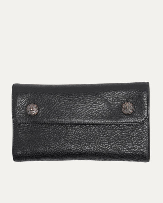 Leather Snap Wave Wallet