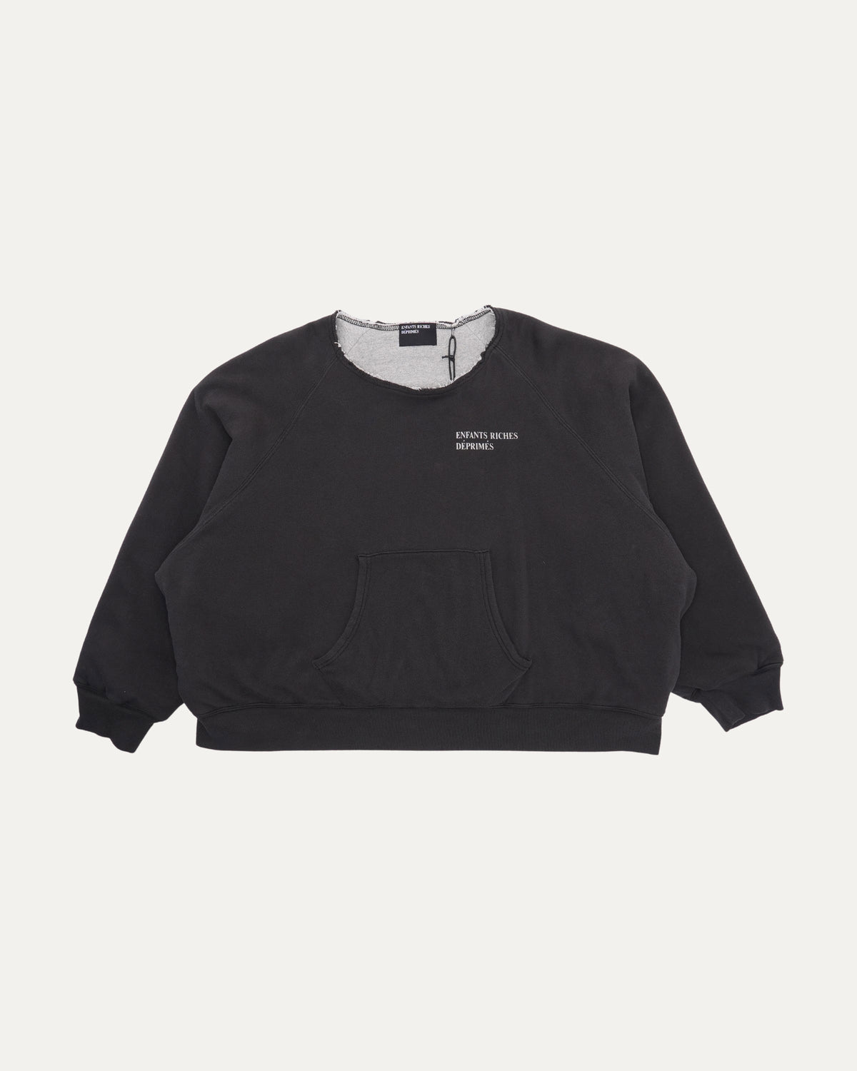 Lined Logo Raglan Sweatshirt