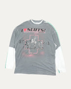I Love Sluts Trompe-l'œil Long Sleeve T-Shirt