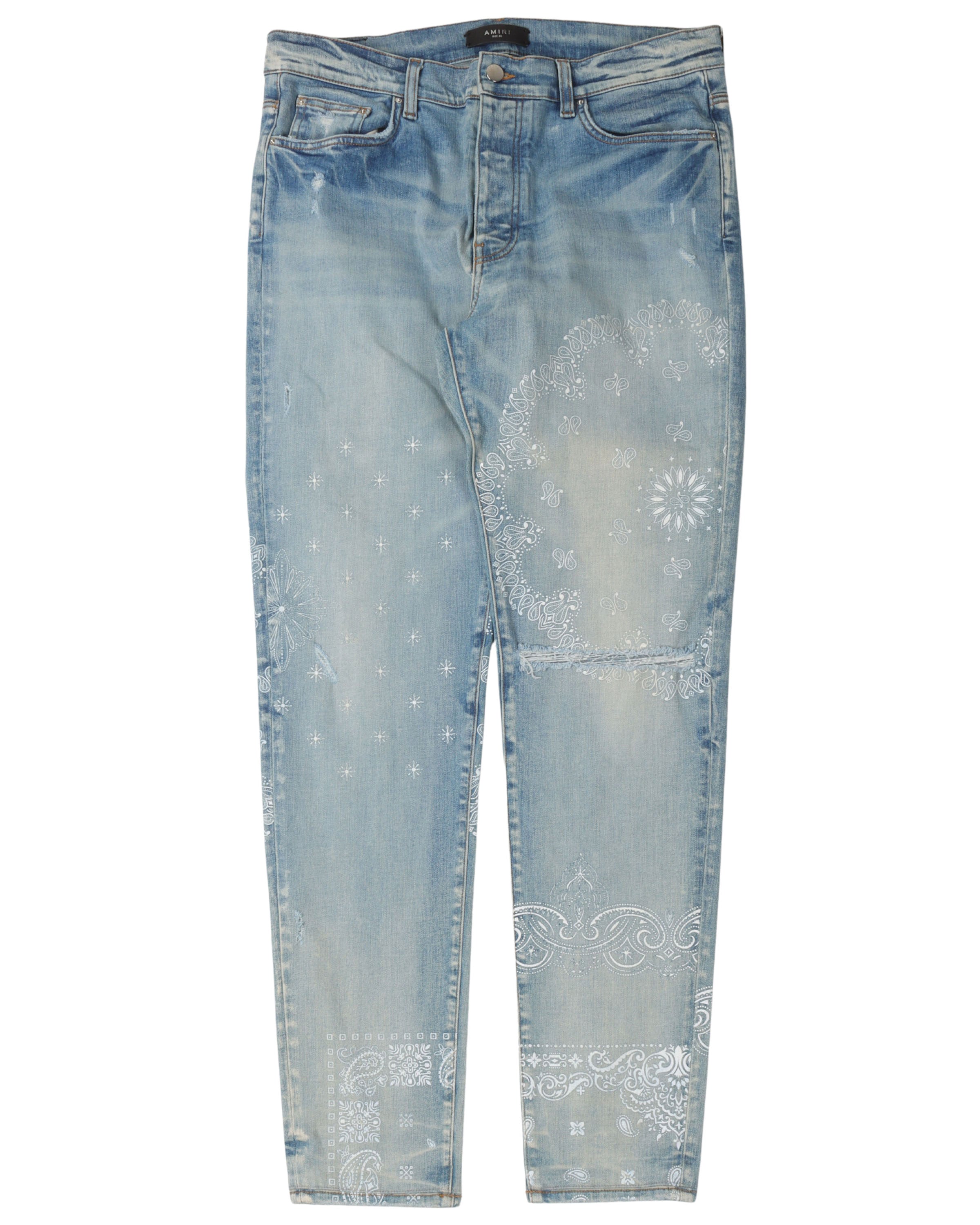 Paisley Printed Jeans