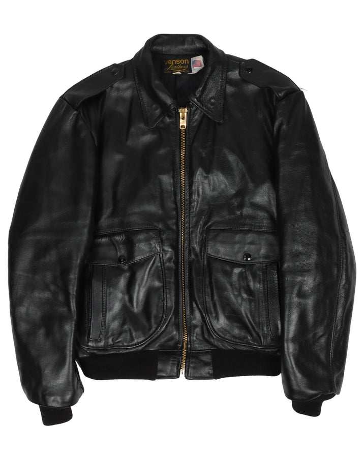 Vanson Leather Bomber Jacket