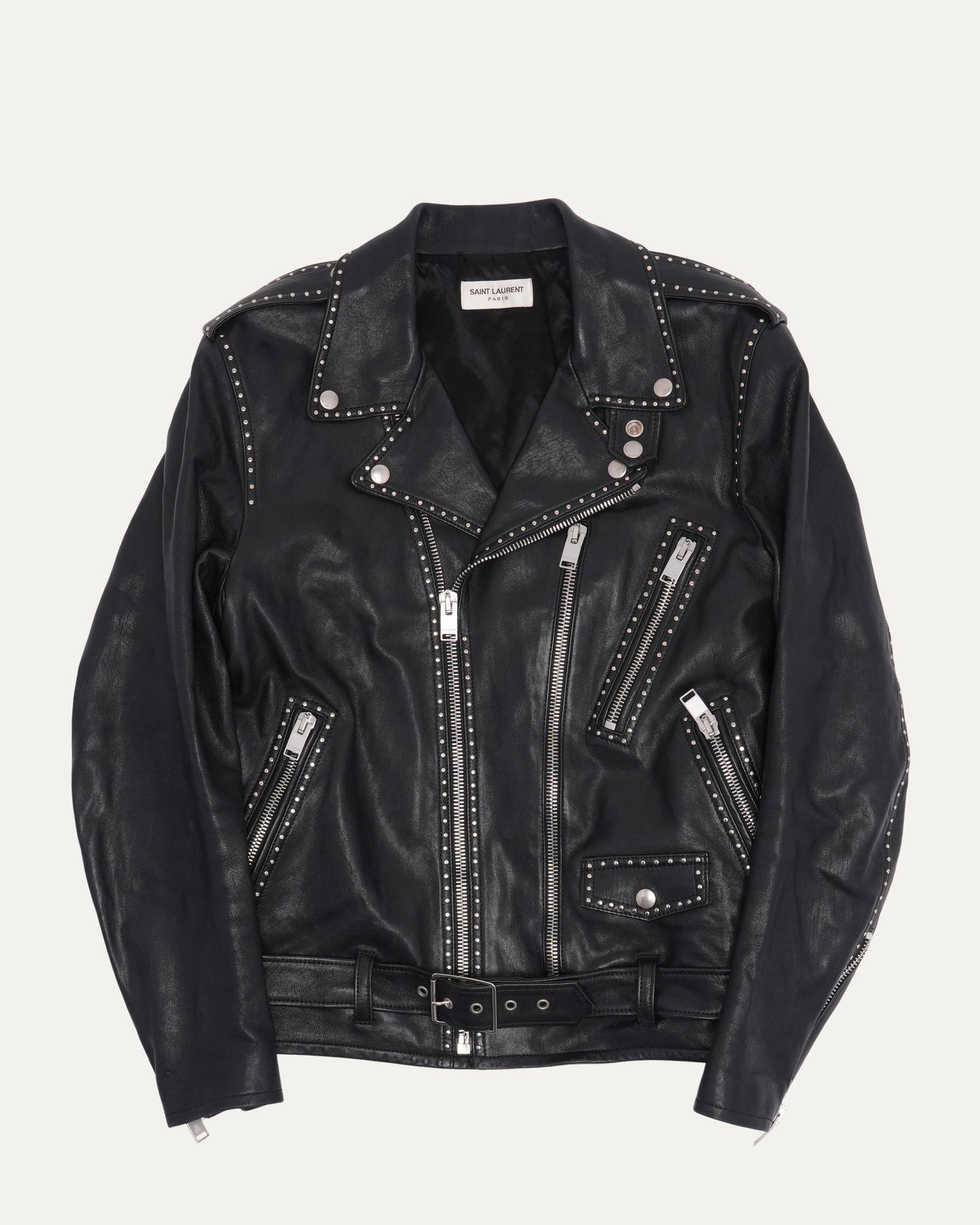 SS14 Studded L17 Leather Double Rider Jacket