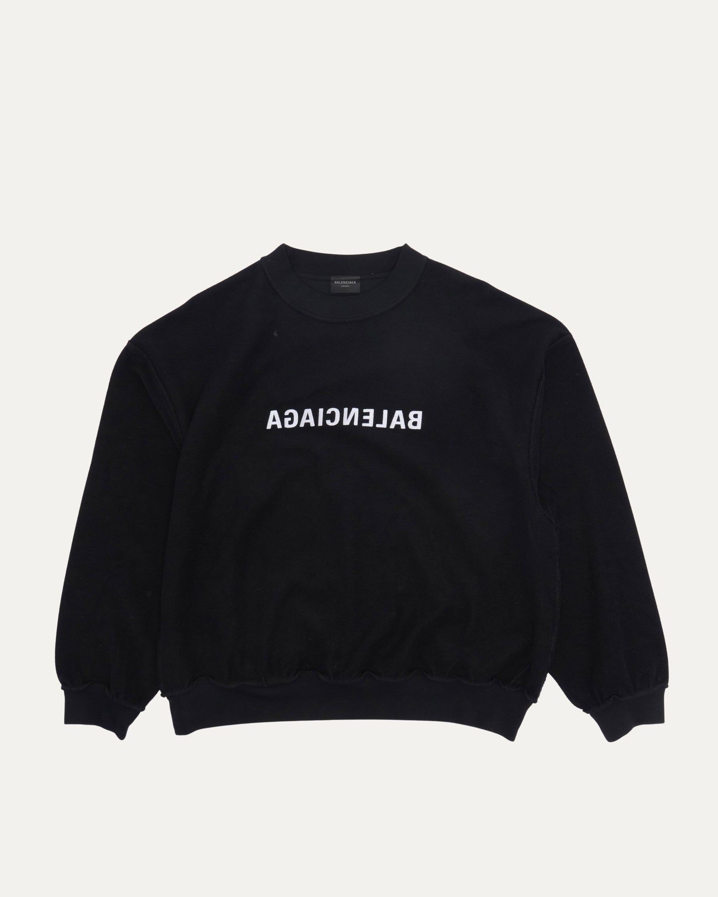 Mirror Logo Inside Out Sweatshirt