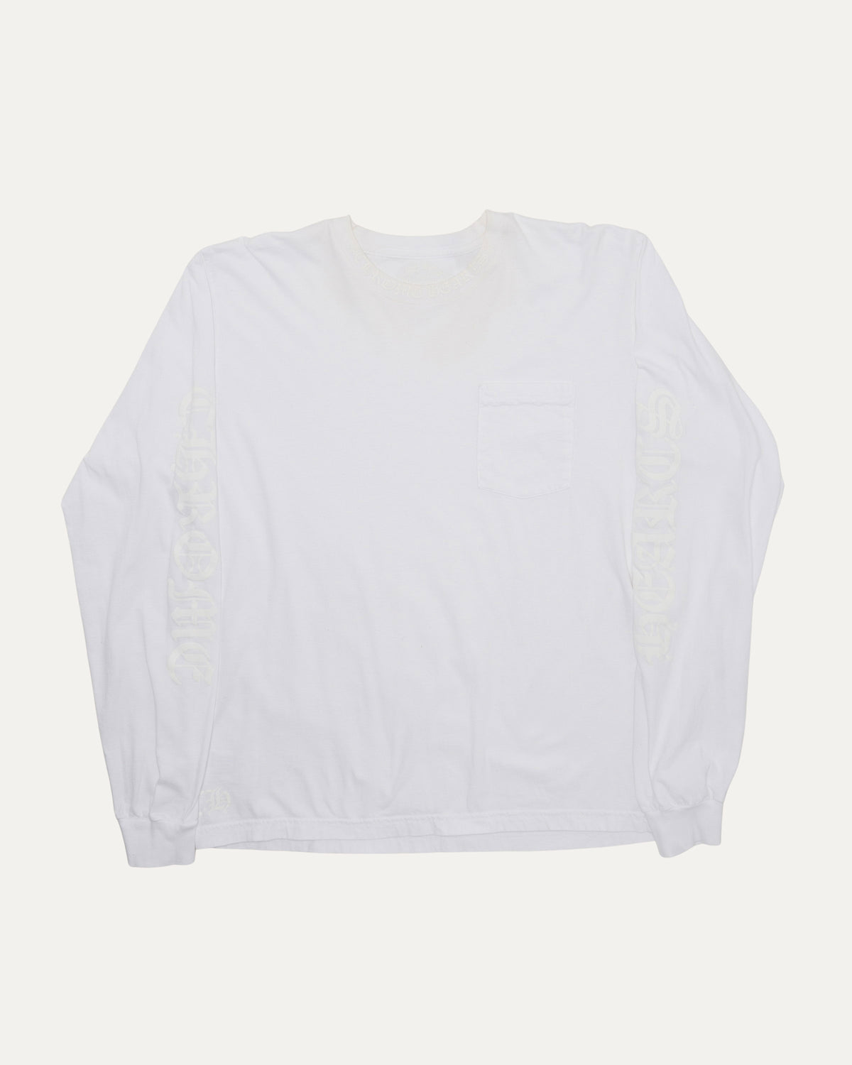 Tonal Neck Logo Long Sleeve Pocket T-Shirt
