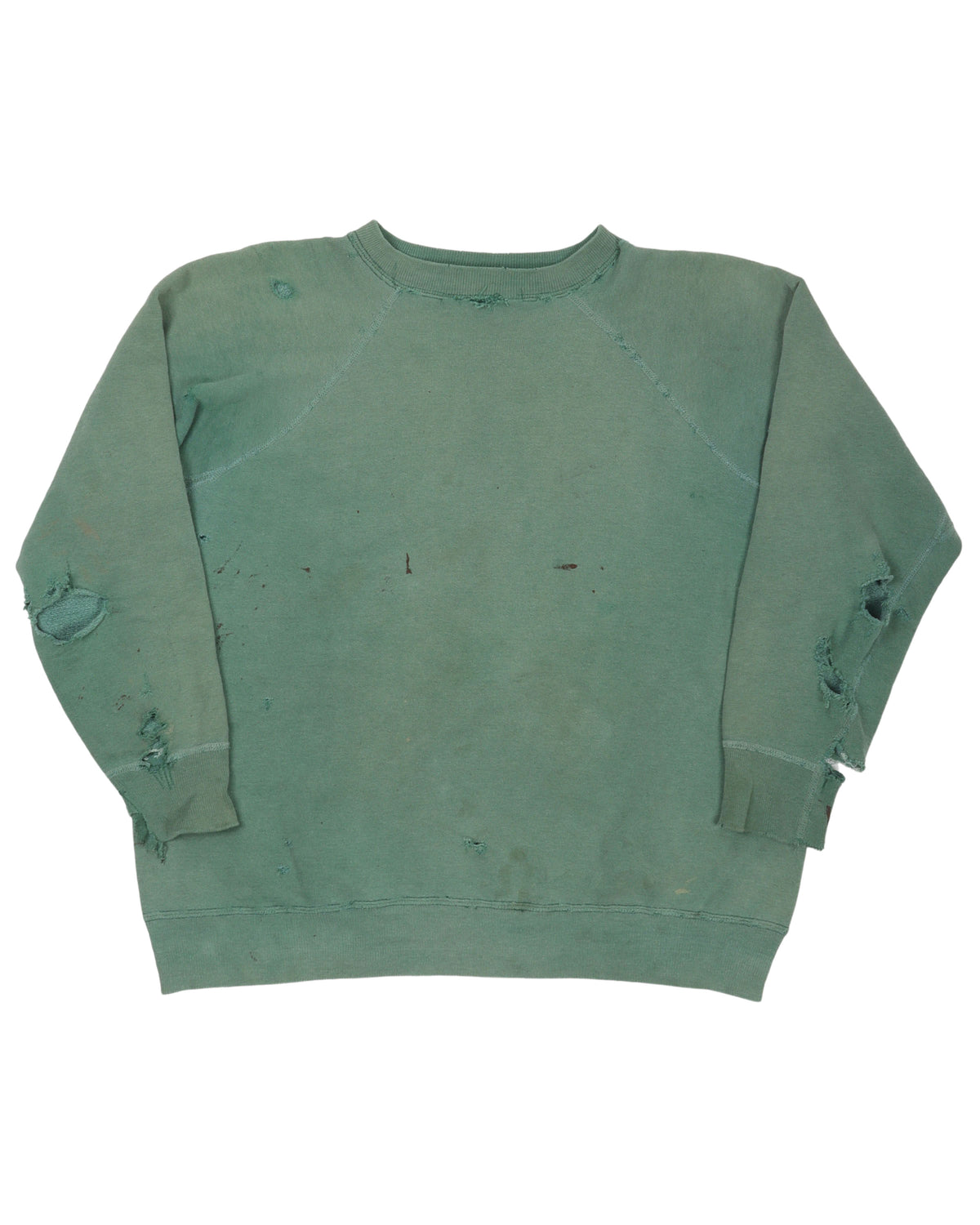 Distressed Raglan Sweatshirt