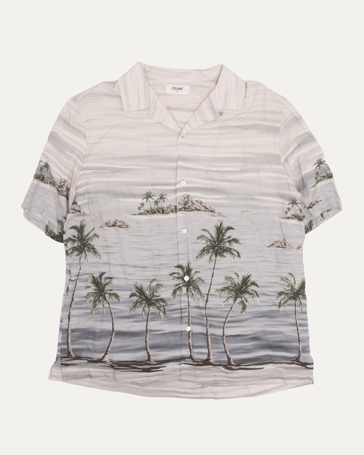 Beach Print Short Sleeve Shirt