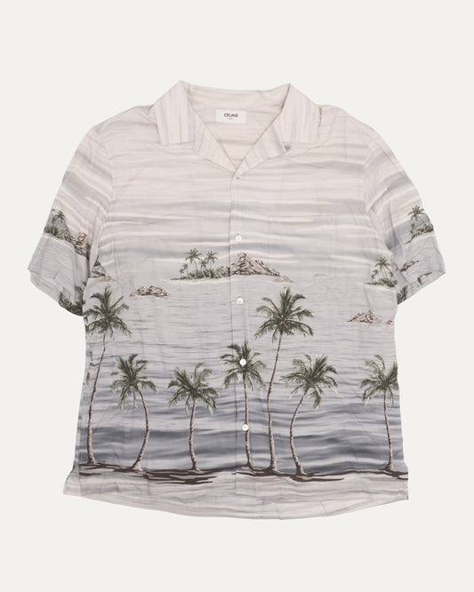 Beach Print Short Sleeve Shirt