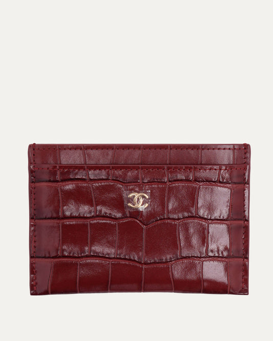 Crocodile Embossed Card Holder