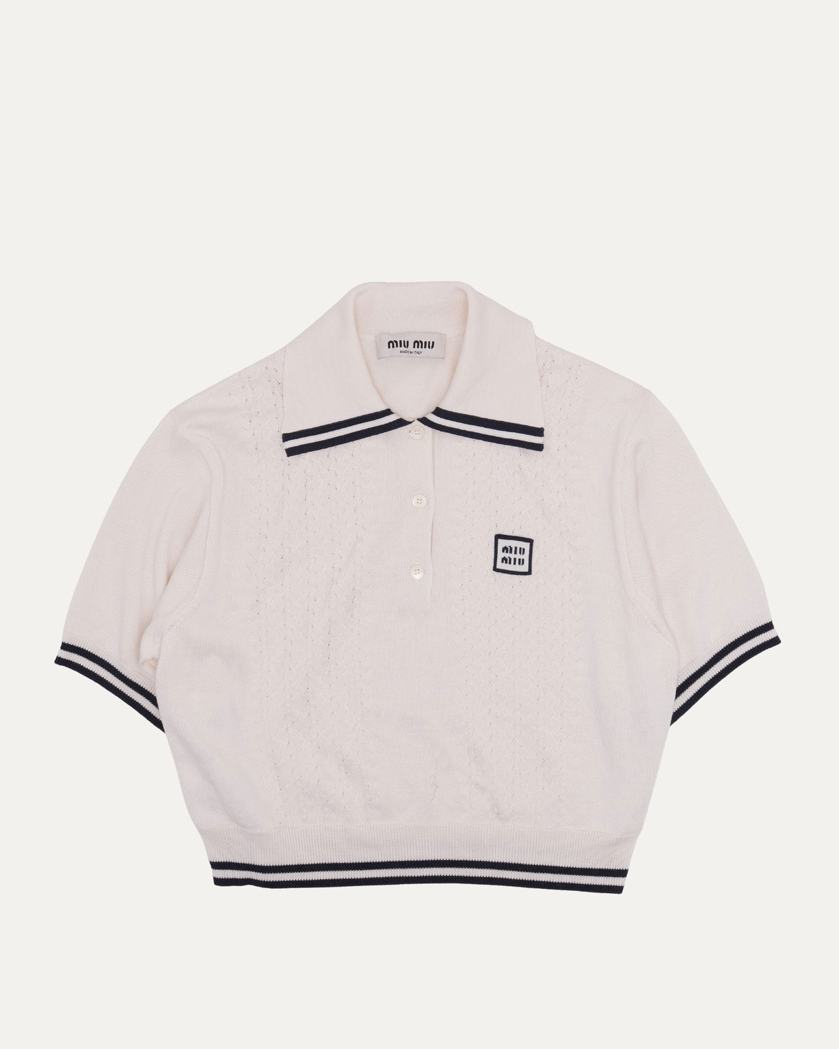 Silk Blend Knit Polo