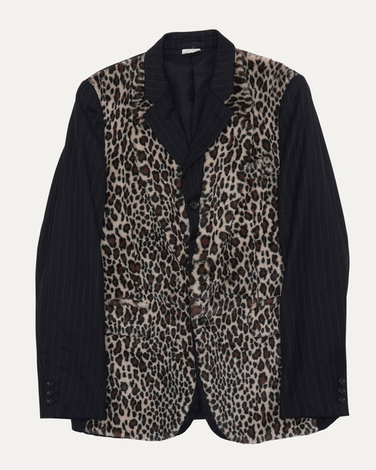 AW 2009 "Fashion Illusion" Contrast Leopard Print Coat
