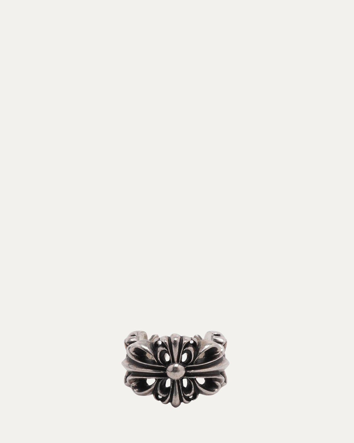 Double Floral Open Ring