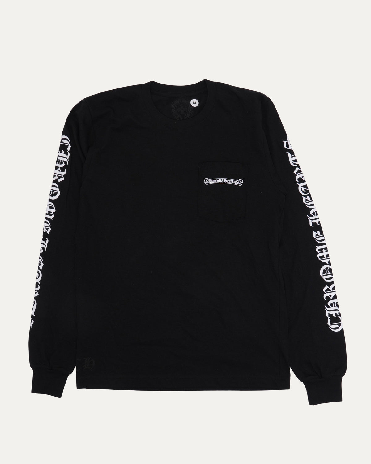 Scroll Logo Spellout Long Sleeve Pocket T-Shirt