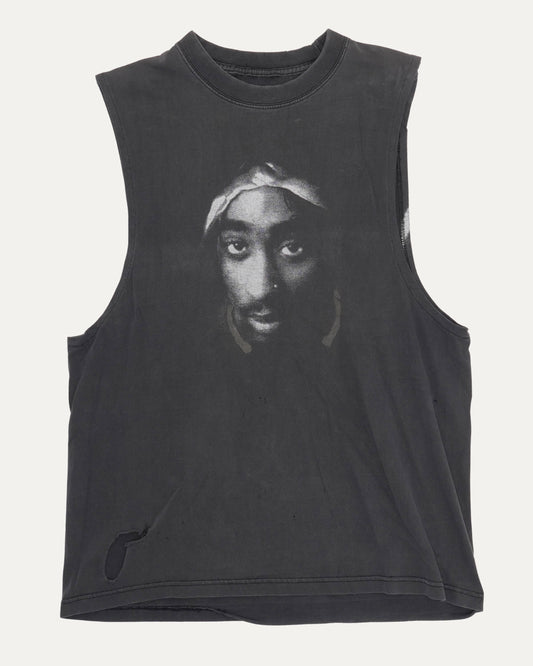 Tupac Big Face Cut-Off T-Shirt
