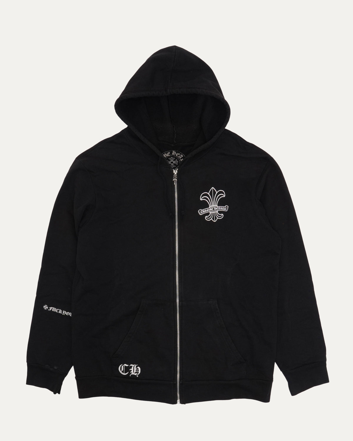 Vintage Thermal Lined Fleur Logo Zip Up Hoodie