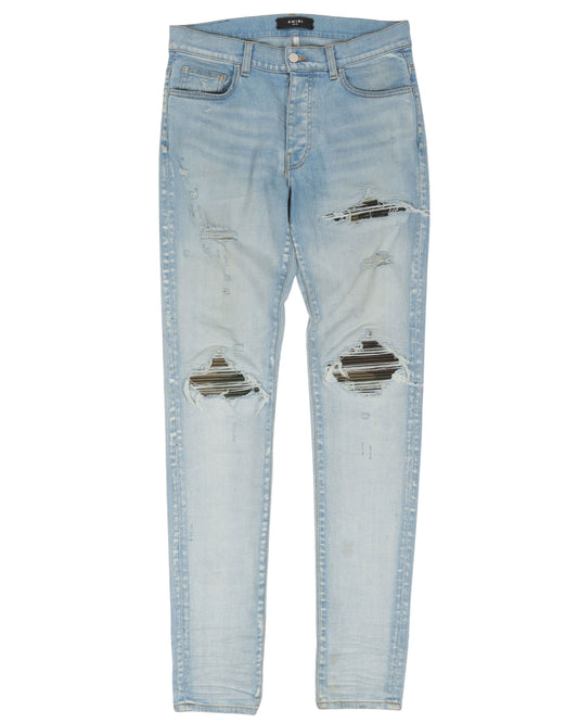 Camo Distressed Jeans